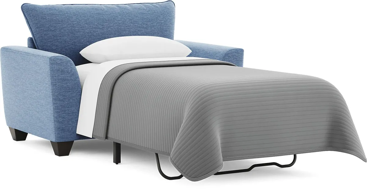 Dennin Heights Blue Gel Foam Sleeper Chair