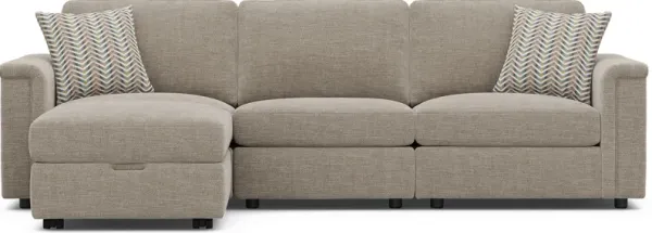 Tempo Modular Beige 4 Pc Sectional