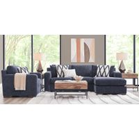 Melbourne Midnight 4 Pc Sectional Living Room