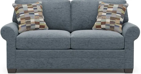 Bellingham Indigo Gel Foam Sleeper Loveseat