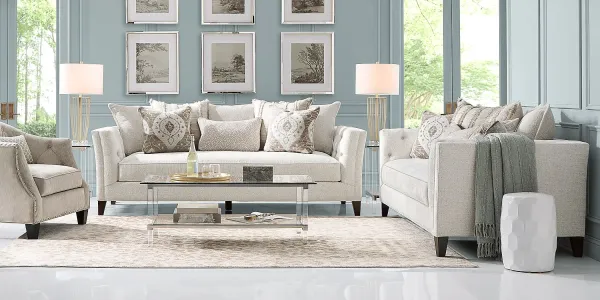 Shelton Ivory 5 pc Living Room