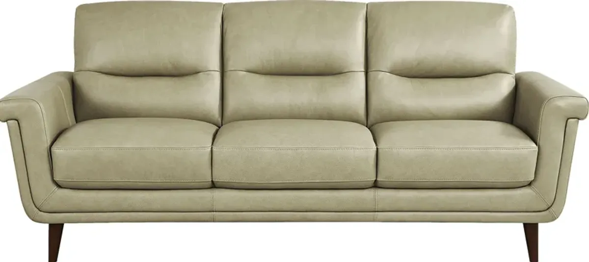 Harrington Park Sage 7 Pc Leather Living Room