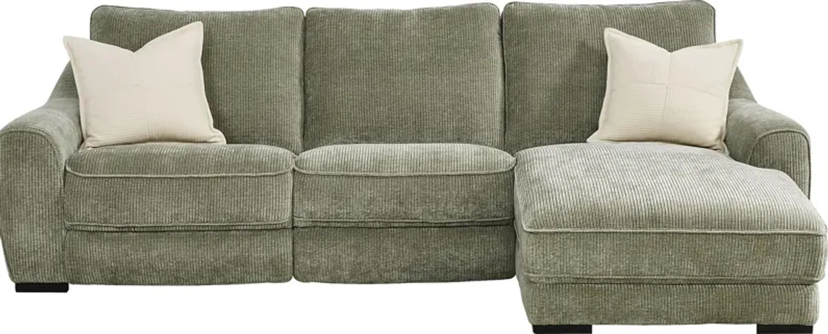 Somerset Green 6 Pc Dual Power Reclining Sectional Living Room