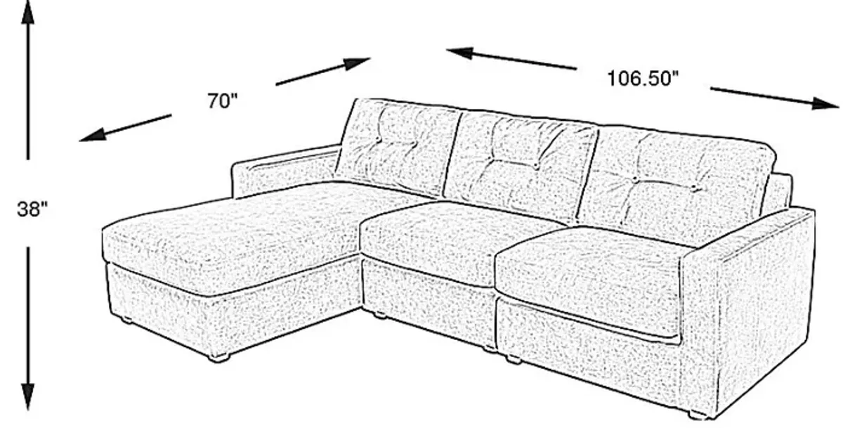 Gray 3 Pc ModularOne