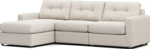 Off-White 3 Pc Power Reclining ModularOne