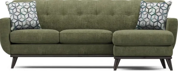 East Side Avocado Chaise Sofa