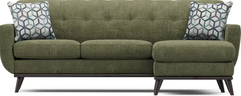 East Side Avocado Chaise Sofa