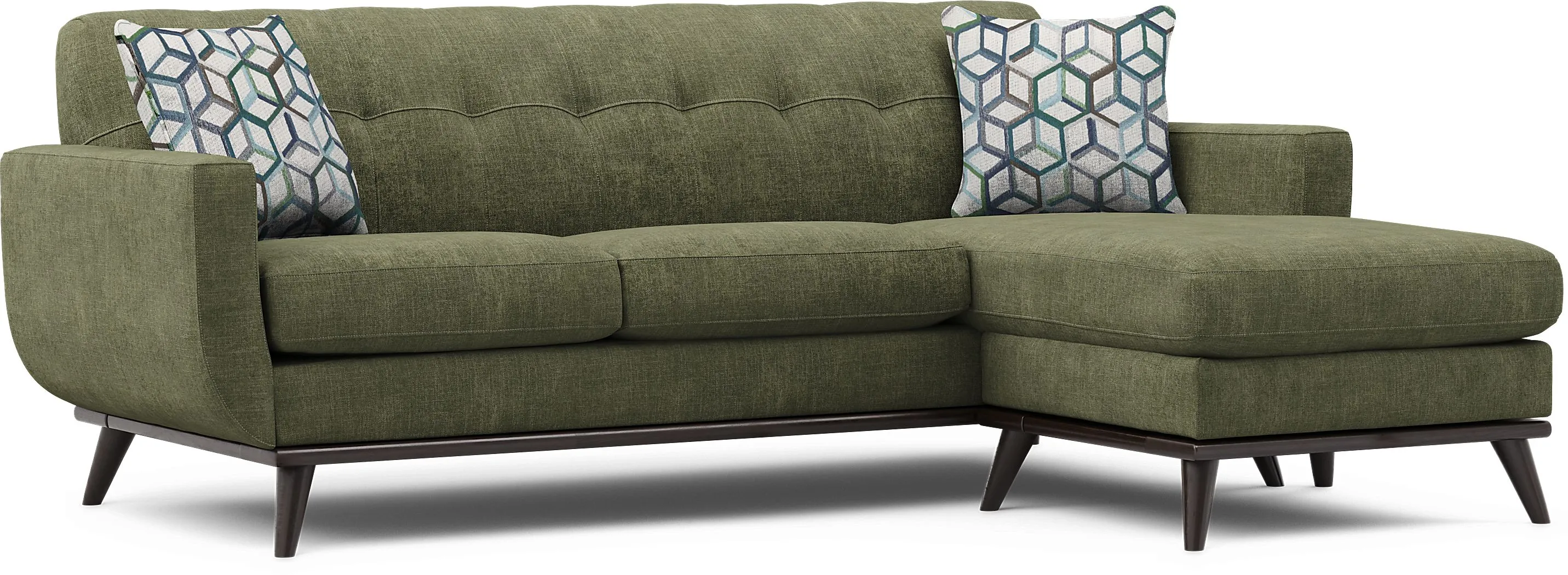 East Side Avocado Chaise Sofa