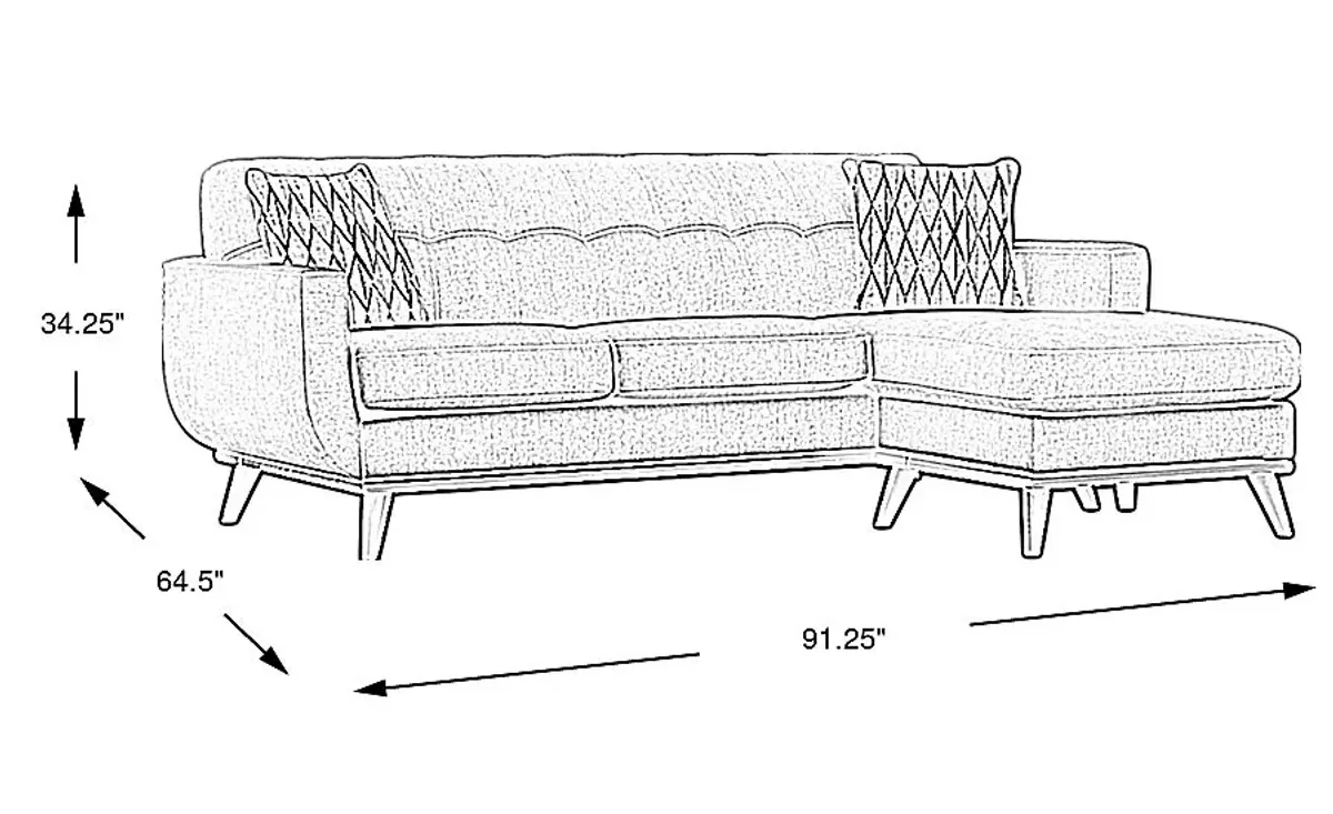 East Side Mushroom Chaise Sofa