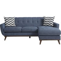 East Side Sapphire Chaise Sofa