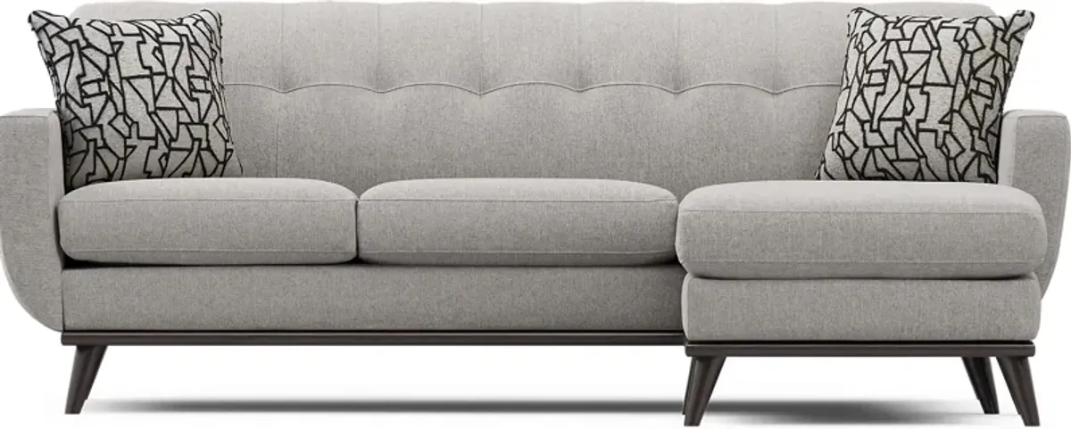 East Side Smoke Chaise Sofa