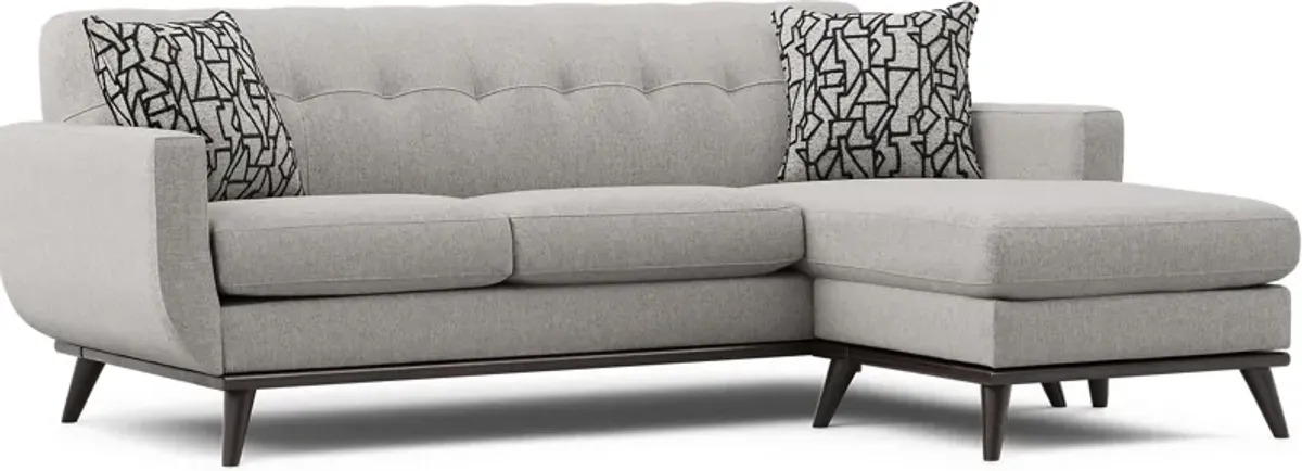 East Side Smoke Chaise Sofa