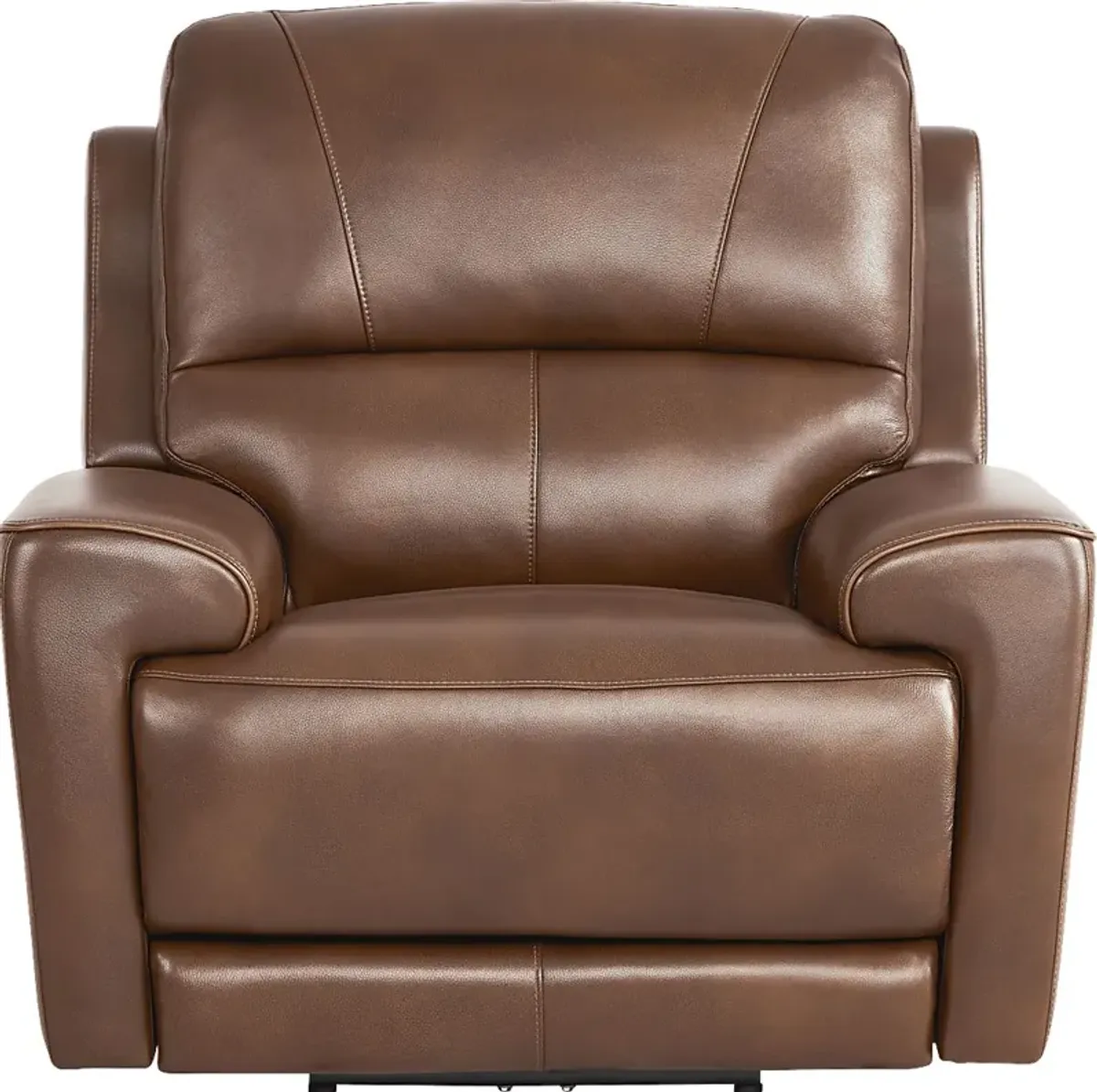 Fremont Brown Leather 8 Pc Living Room with Dual Power Reclining Sofa