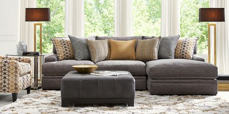 Palm Springs Silver 2 Pc Sectional