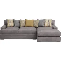 Palm Springs Silver 2 Pc Sectional