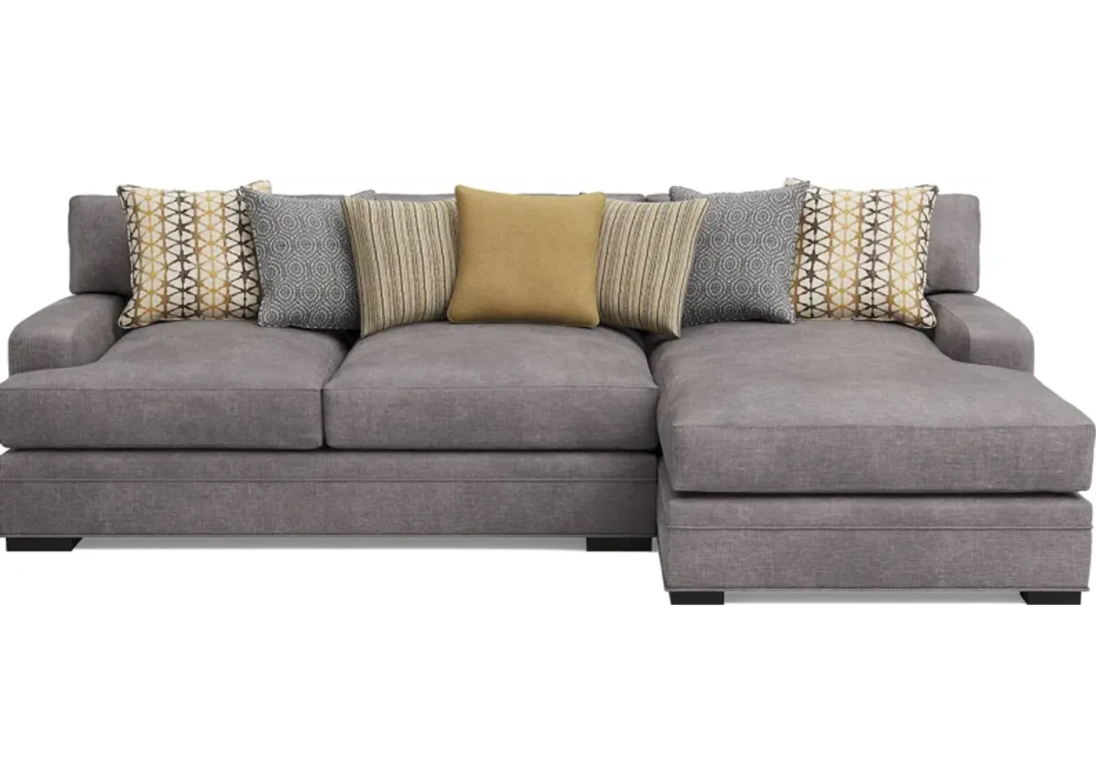 Palm Springs Silver 2 Pc Sectional