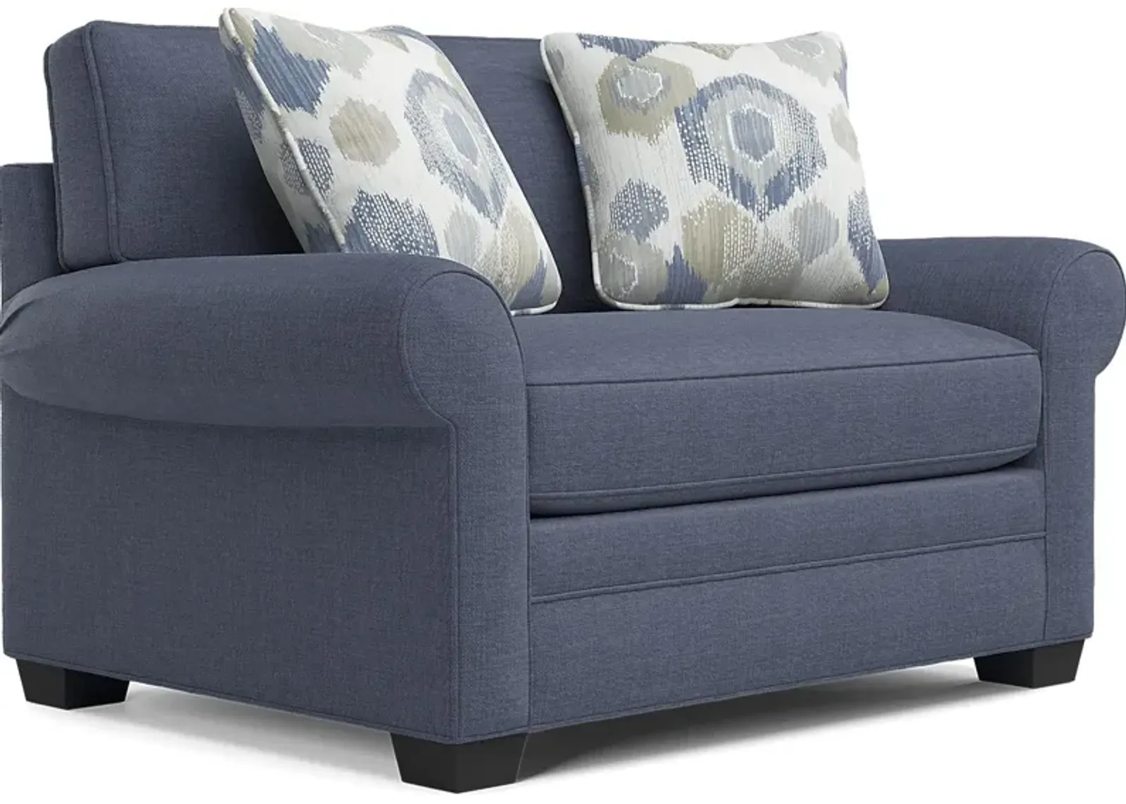 Bellingham Sapphire Textured Chenille Sleeper Chair