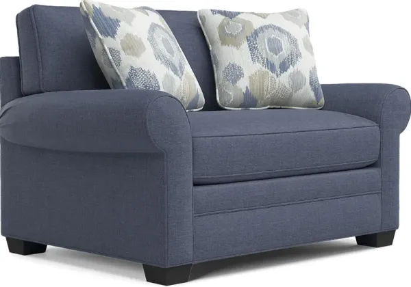 Bellingham Sapphire Textured Chenille Sleeper Chair