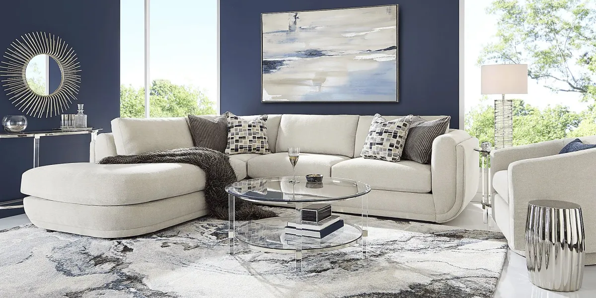 Laguna Hills Dove 5 Pc Sectional Living Room