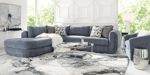 Laguna Hills Indigo 5 Pc Sectional Living Room