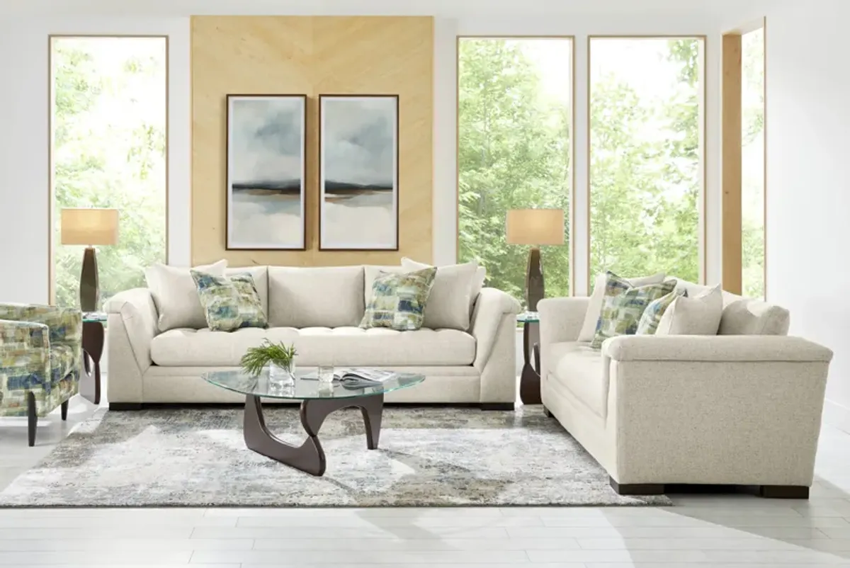Harper Beige 3 Pc Living Room