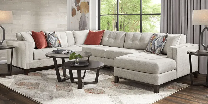 Chatham Oyster 6 Pc Sectional Living Room