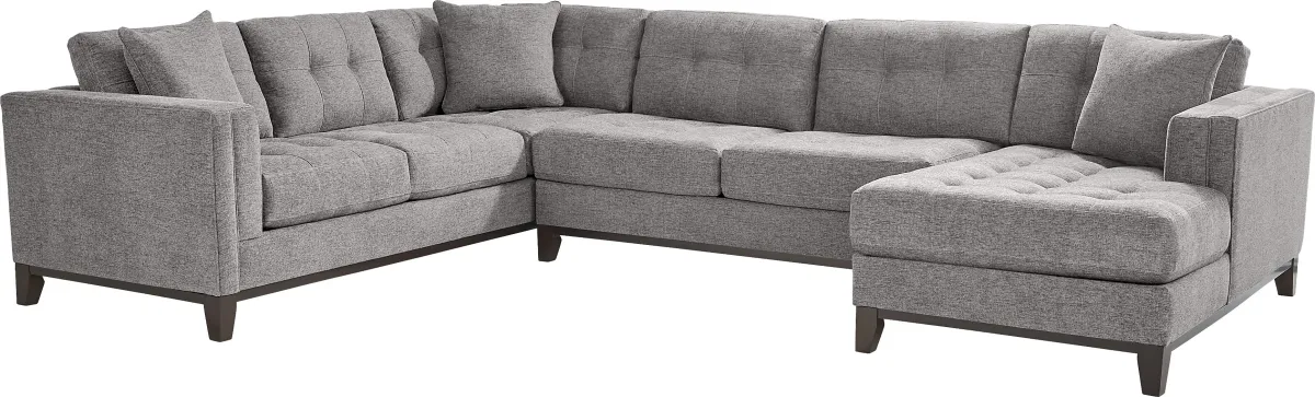 Chatham Gray 6 Pc Sectional Living Room