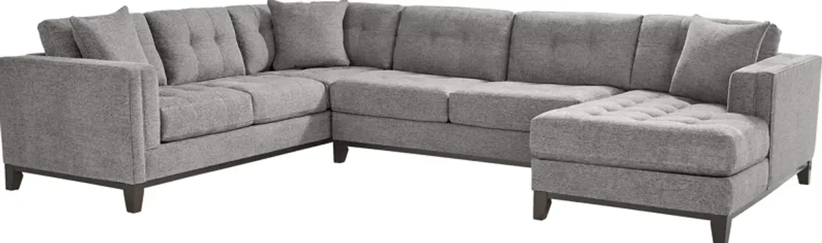 Chatham Gray 6 Pc Sectional Living Room