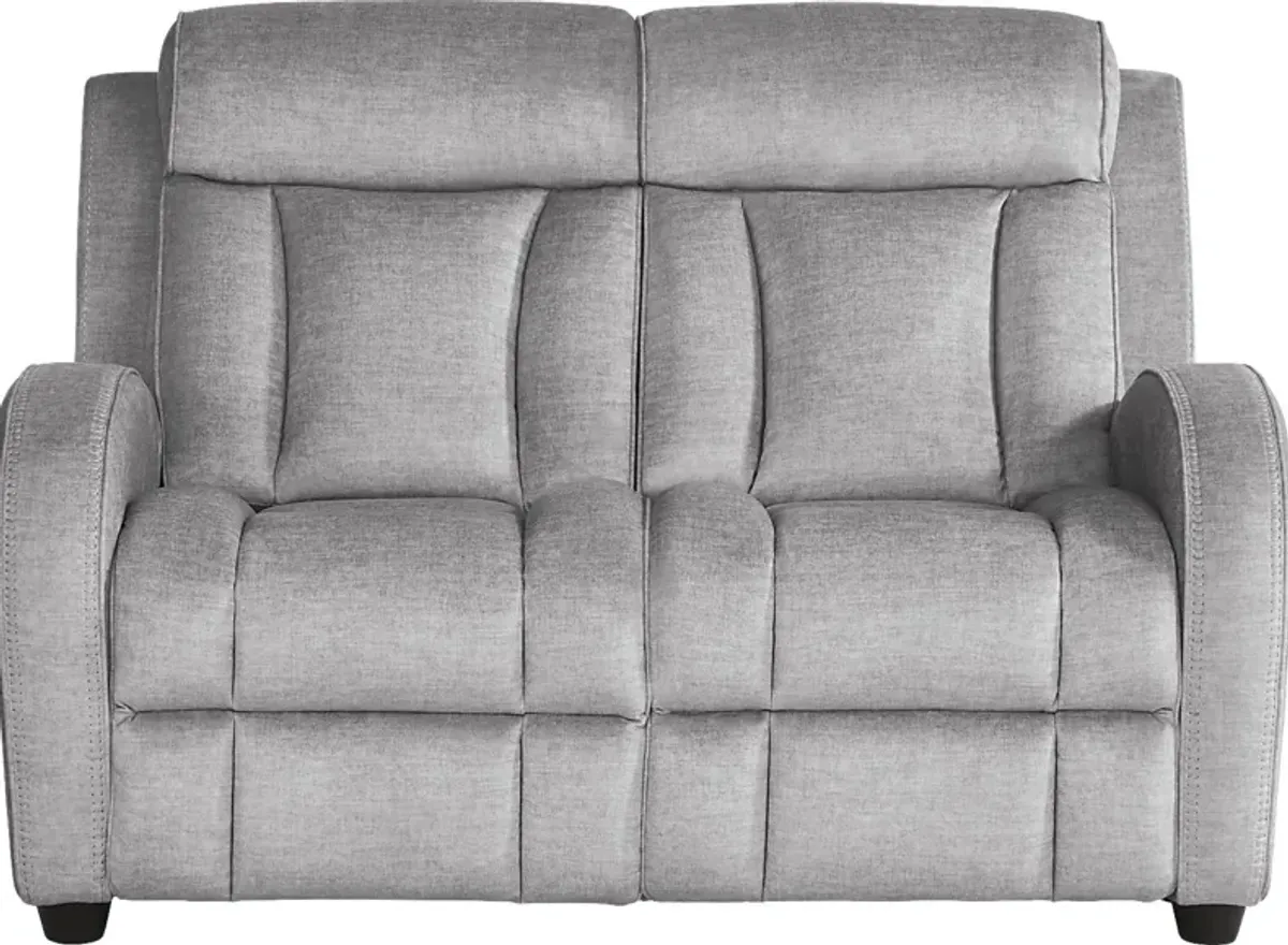 Copperfield Gray 7 Pc Living Room with Dual Power Reclining Sofa