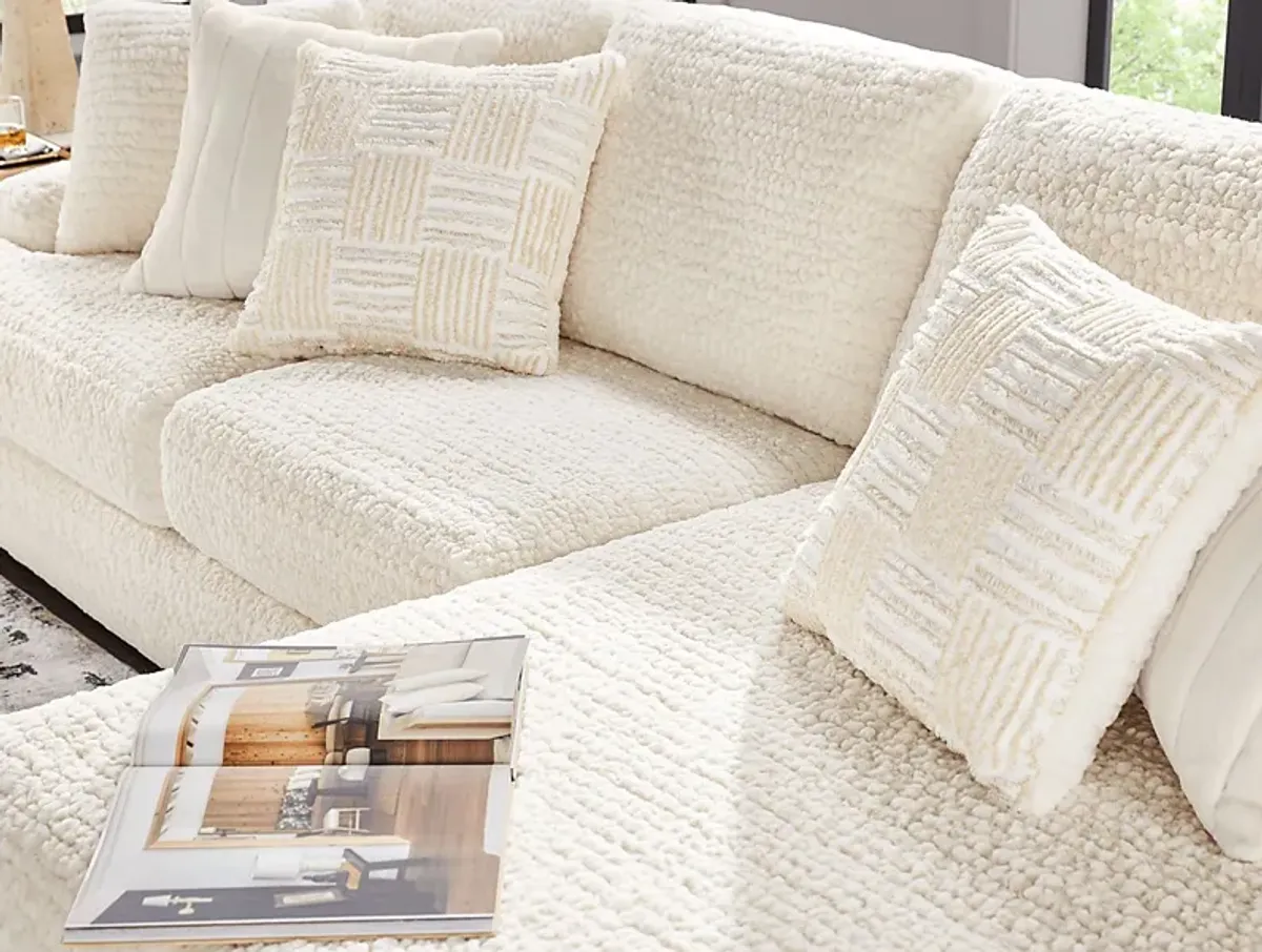 Chandler Ivory 5 Pc Sectional Living Room