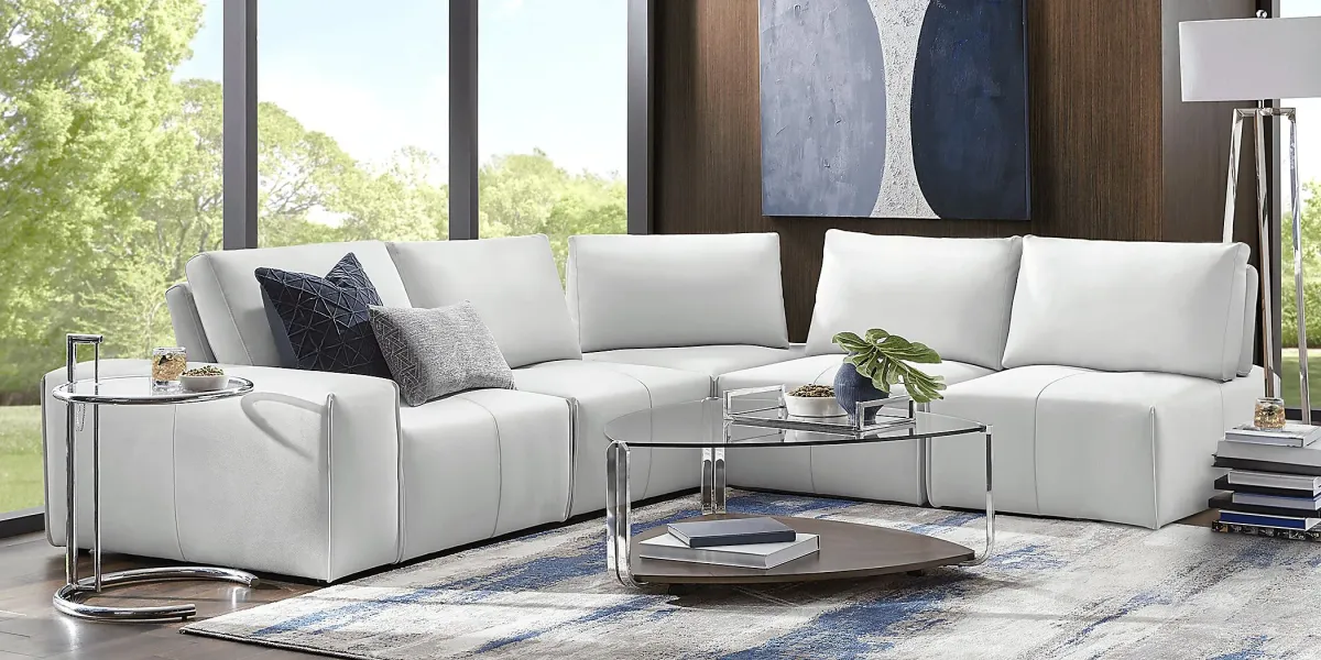 Davis Park Platinum 5 Pc Sectional