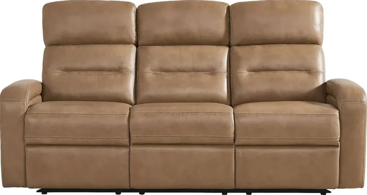 Sierra Madre Saddle Leather 5 Pc Living Room with Reclining Sofa