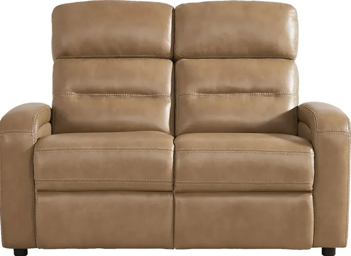 Sierra Madre Saddle Leather 5 Pc Living Room with Reclining Sofa