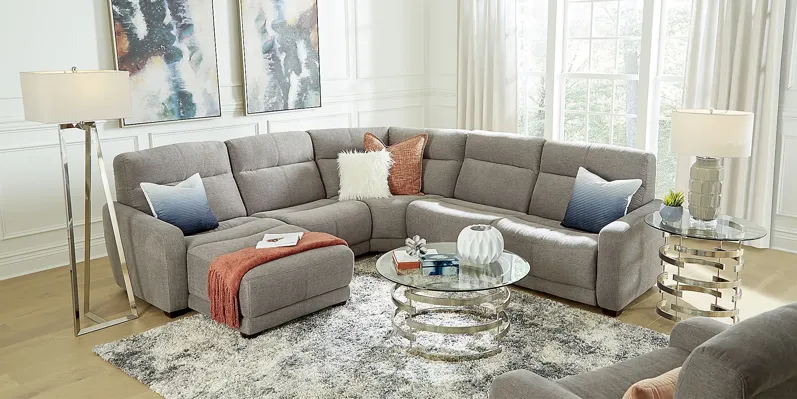 West Highlands Gray 5 Pc Reclining Sectional