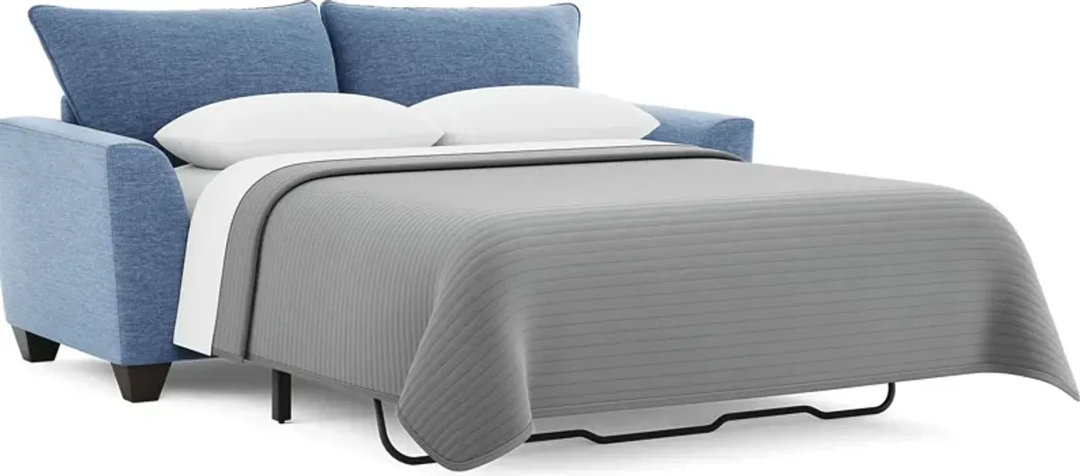 Dennin Heights Blue Gel Foam Sleeper Loveseat