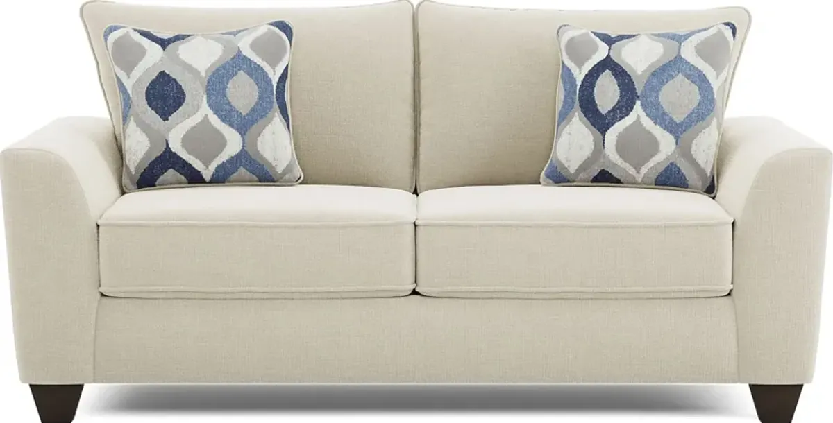 Dennin Heights Beige Gel Foam Sleeper Loveseat