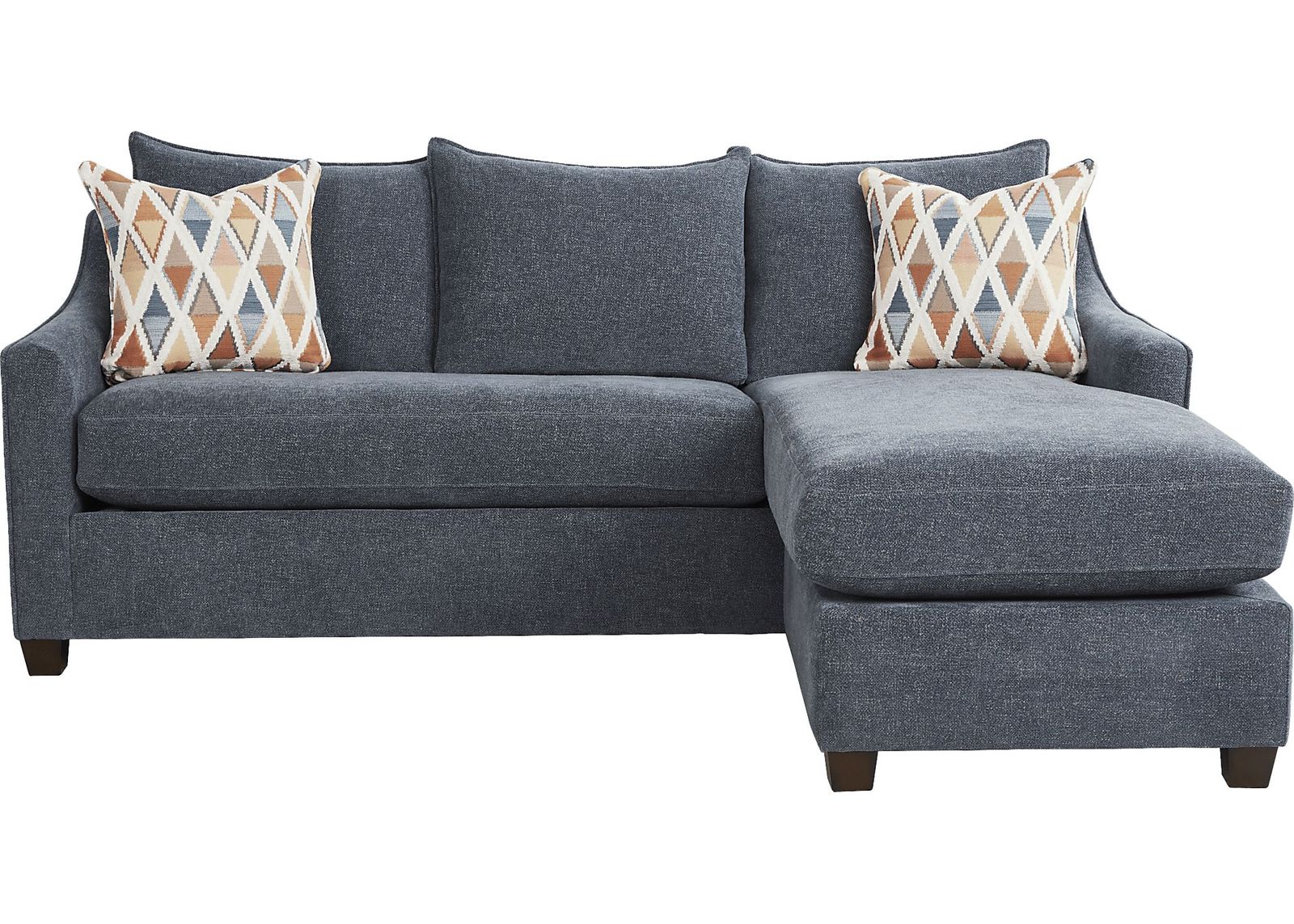 Soho Place Navy Chaise Sofa