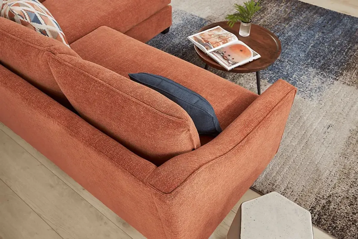 Soho Place Russet Chaise Sofa