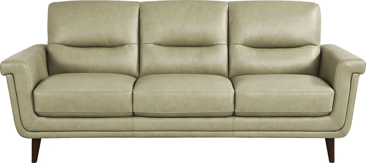 Harrington Park Sage 6 Pc Leather Living Room