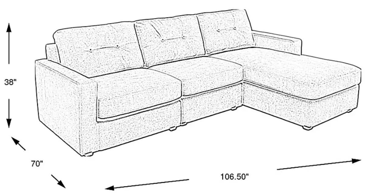 Beige 3 Pc ModularOne