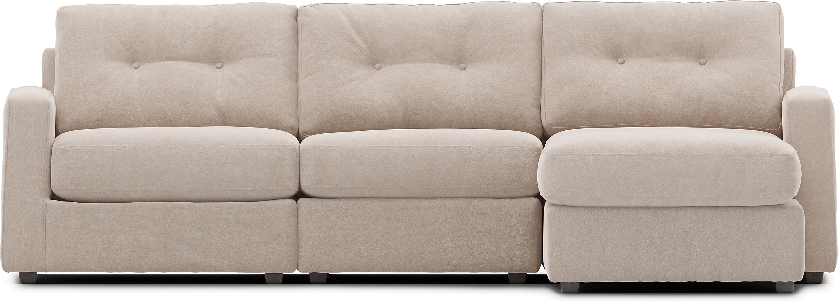 ModularOne Beige 3 Pc Sectional