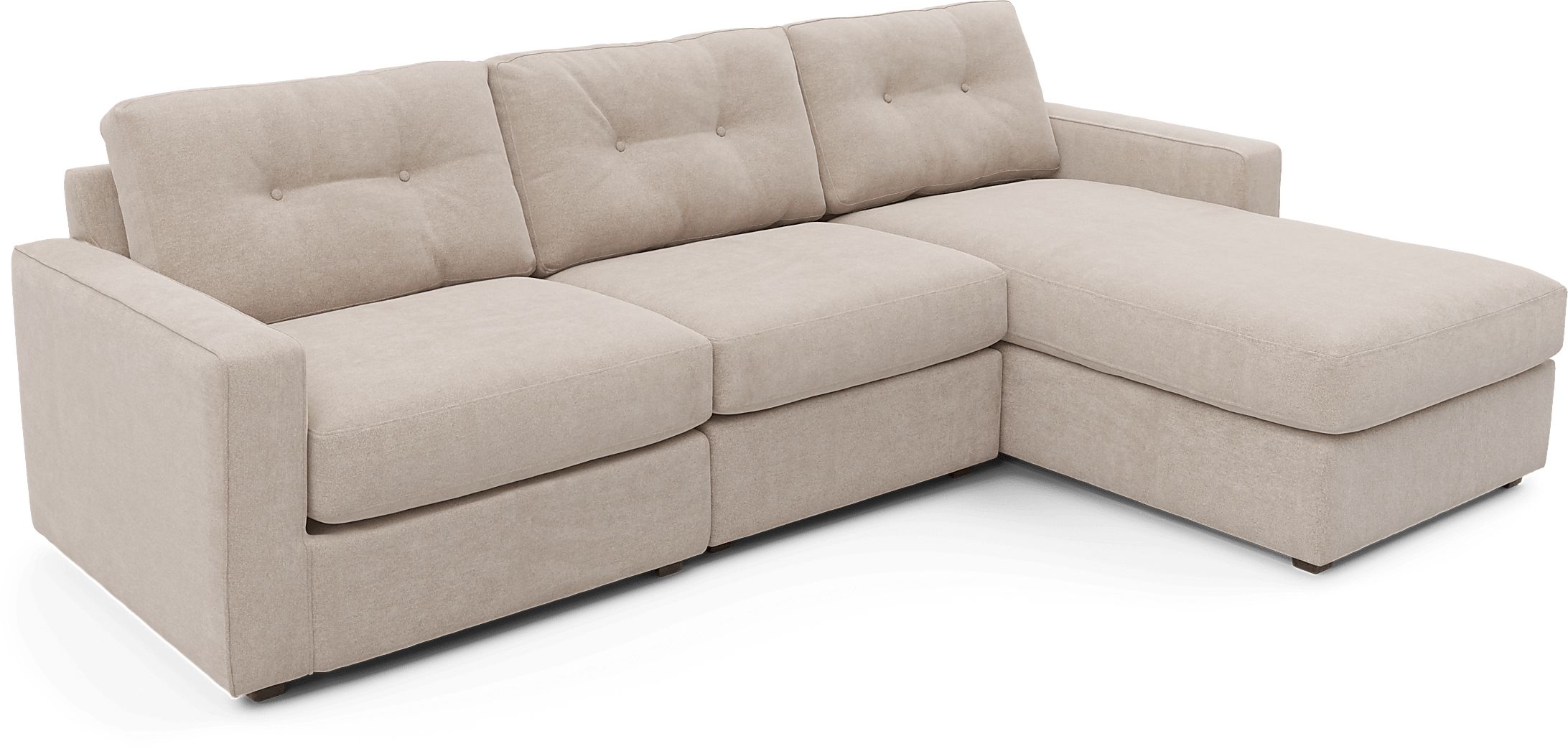 ModularOne Beige 3 Pc Sectional