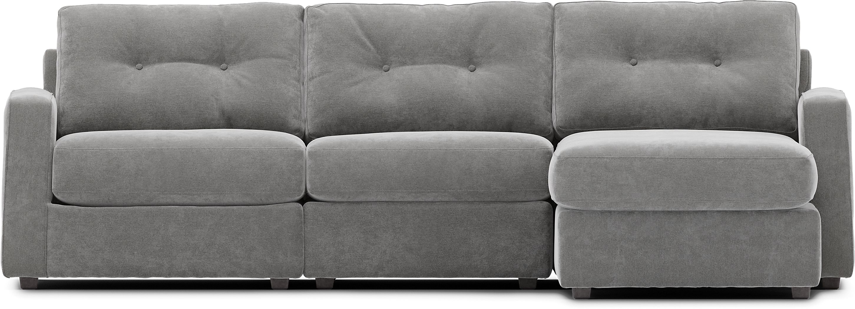 ModularOne Gray 3 Pc Sectional