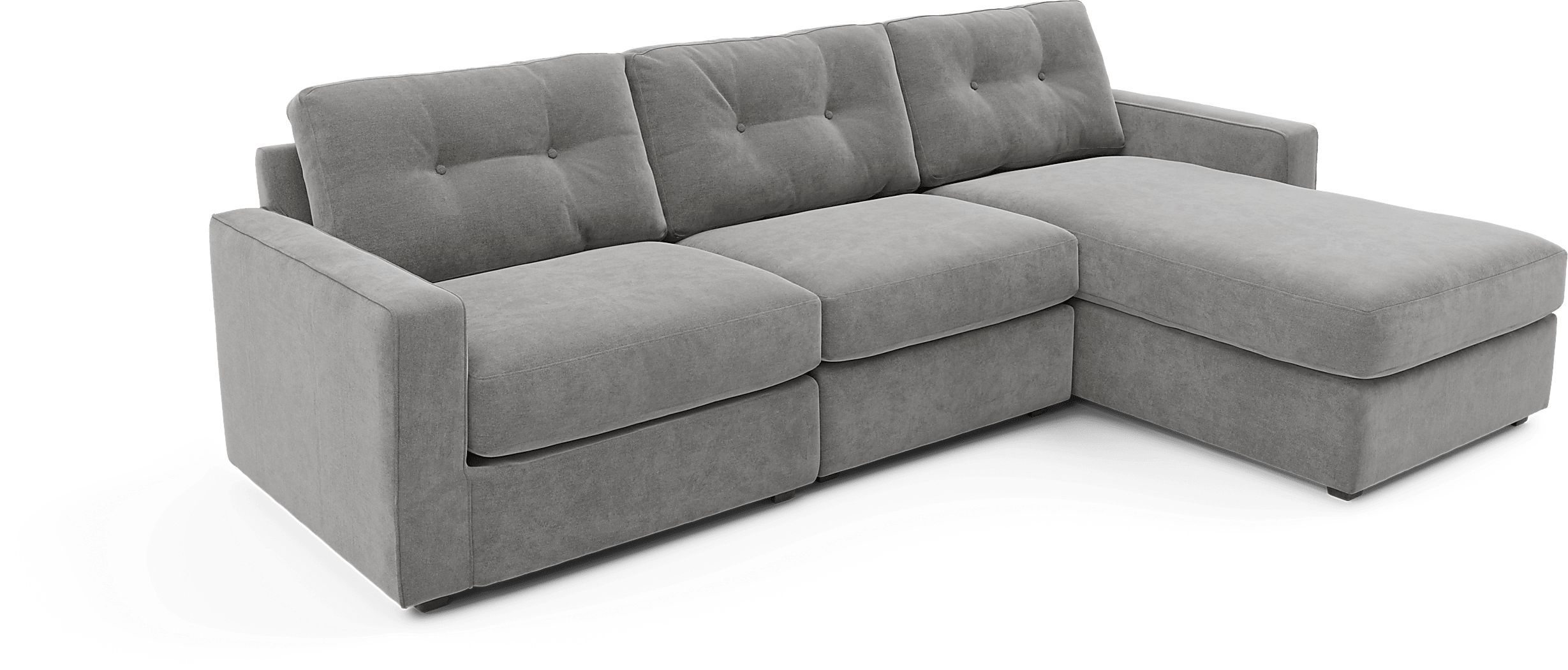 ModularOne Gray 3 Pc Sectional