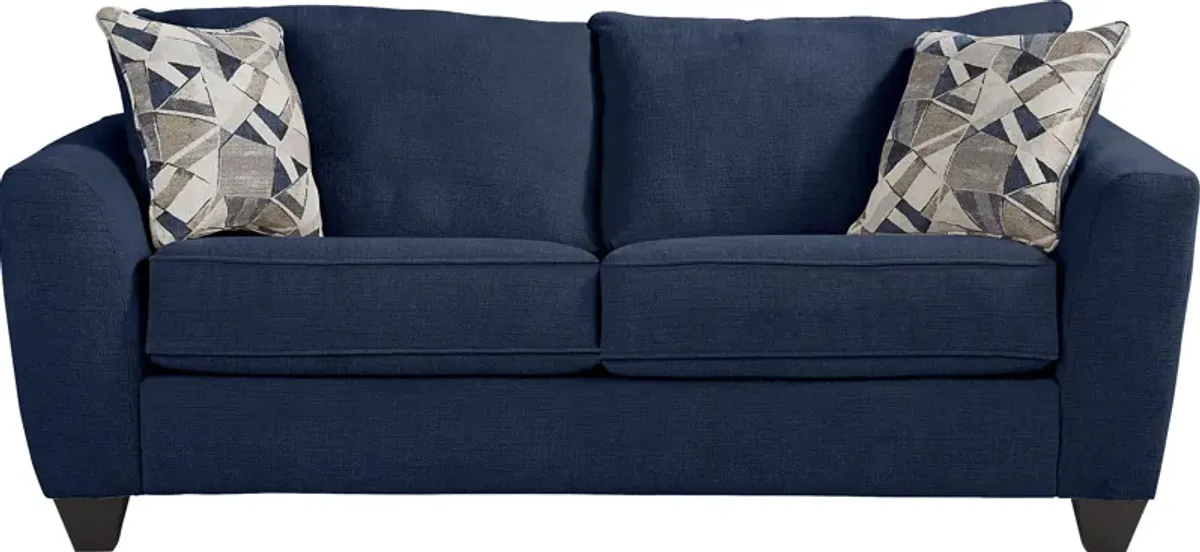 Sandia Heights Blue Sleeper Loveseat