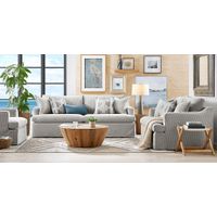 Soho Loft Gray Slipcover 5 Pc Living Room