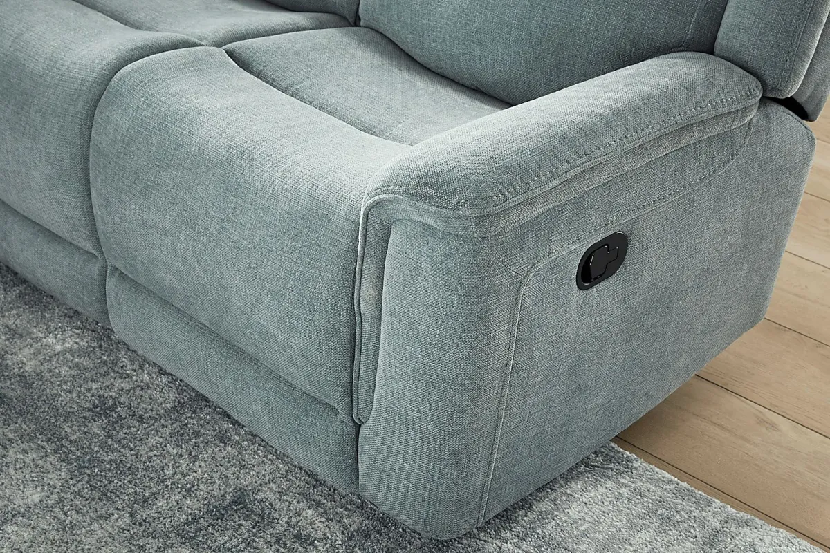 Meadow Park Seafoam 7 Pc Reclining Living Room