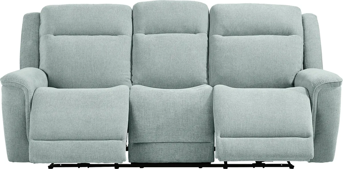 Meadow Park Seafoam 7 Pc Reclining Living Room