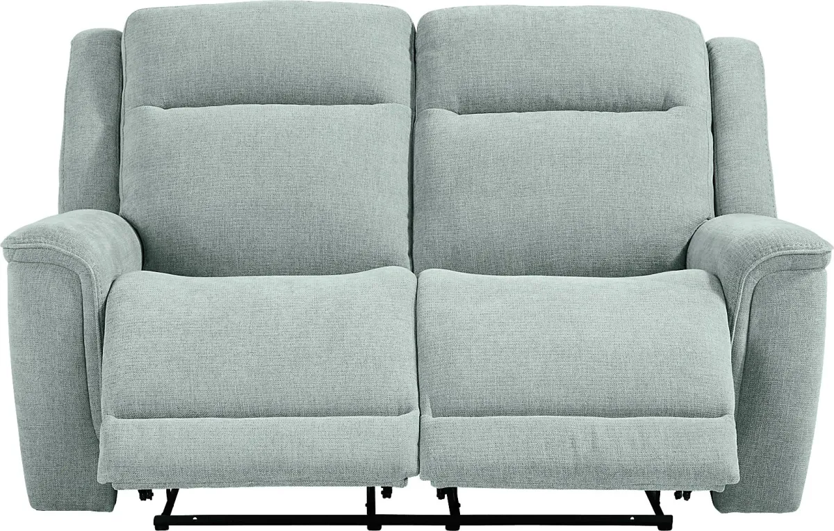 Meadow Park Seafoam 7 Pc Reclining Living Room