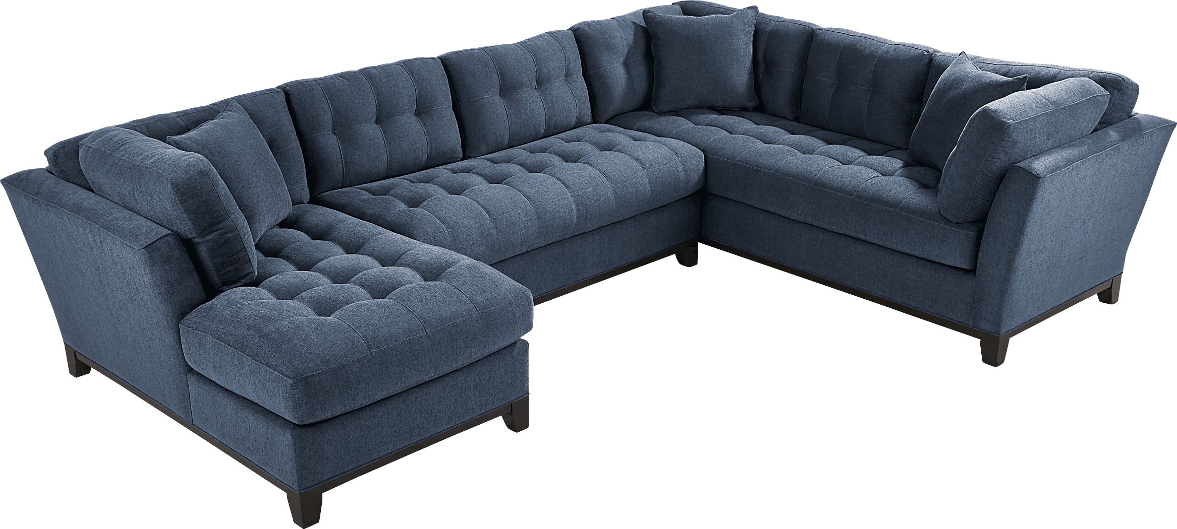 Cindy Crawford Home Metropolis Way Ink Textured 3 Pc Sectional